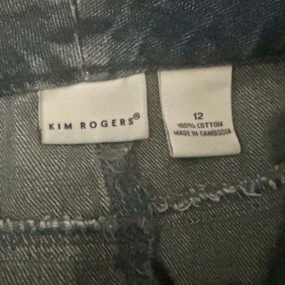 Skirt jean Kim Rogers denim woman size 12 long maxi - Picture 3 of 6